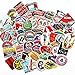 Produktbild Blue Vessel 55pcs Retro Poster Koffer Gepäck Sticker Tasche Sticker Notebook Computer Skateboard Sticker Aufkleber
