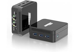 KINHANK Mini PC N100 (do 3,4 GHz) 16 GB DDR5/512 GB M.2 SSD, Mini Komputer 11pro, 4K@60Hz HD Potrójny Wyświetlacz, WiFi6|Dual Gigabit Ethernet|BT5.2|HDMI 2.1x3, USBx3, VESA do Domu/Biura
