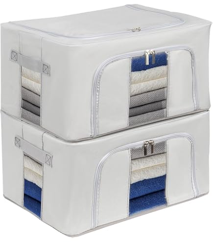 Boîte De Rangement Verrouillable Avec Cadenas - Coffre Pliable Anti-poussière Et Humidité - Pour Vêtements, Jouets, Couvertures
