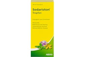 Sedariston® Tropfen bei Unruhe, Stress, Anspannung, Schlafproblemen, pflanzliches Arzneimittel aus Johanniskraut, Baldrian + Melisse, 100 ml