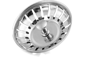 Vaskpropp, Rostfritt stål, dräneringssilt för köksvask, 78mm håldiameter