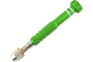 Larcele Broca en espiral, broca de mano de precisión, herramientas de visa, mini broca para perforación de resina de fundición, modelismo, manualidades, fabricación de joyas de resina SDZKQ-02 (verde)