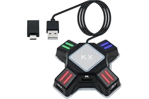 Mcbazel Gaming Tastatur und Maus Adapter für Switch, PS4, Xbox One, Xbox Series X/S – Kabelgebundene Tastatur und Maus Konverter, Unterstützung für FPS-Spiele Nicht für Switch 2