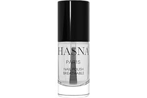 HASNA COSMETICS Hasna Paris - Vernis à Ongles Halal - Éco-Responsable - Brillance et Longue Tenue - Facile à Appliquer - 6ml (TOP & BASE)