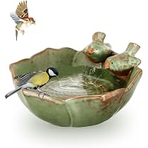 Bagno Per Uccelli Vintage In Metallo – Altezza 104 Cm, Per Esterno, Giardino, Terrazzo E Aiuola, Con Picchetto Per Fissaggio A Terra