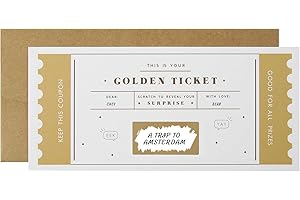 CJ&M The Golden Ticket | Scratch & reveal surprise ticket, Golden ticket, Scratch Card, Surprise holiday, Gift reveal, Surprise gift