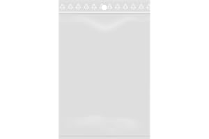 EXTIFF Lot de 100 Sachets à Fermeture Zip Refermable Transparent - pour Produit Alimentaire, Bijoux, Accessoires...- Format 8 x 12 cm