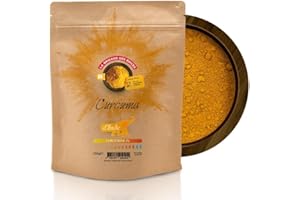 INTEGRAL FOODS La Brigade des Épices - Curcuma en poudre 5% de curcumine - 250 g – 100% Naturel - Végétalien & Sans gluten – Conditionné en France