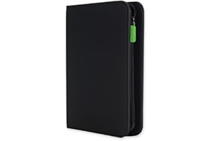 ‎VAULT X Vault X 4 Pocket Trading Card Folder with Zipper, 160 Cards, Premium Exo-Tec Album Material, 20 Side Load Pages, Collector Folder for Trading Card Games, Sports Cards, TCG (Black)