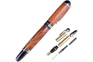 NAGU Churchill - Kit penna stilografica cromata, accessori fai da te per la lavorazione del legno (1 kit di penna)