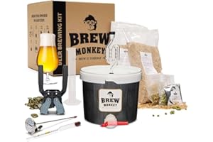 Brew Monkey® Kit Per Fare La Birra Triple | Kit Completo 5 Litri | 8,2% VOL. | Kit Per La Produzione Di Birra A Casa | Idee Regalo Uomo | Kit Birra | Regali Uomo Originali | Regalo Uomo Natale