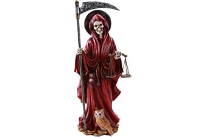 Pacific Giftware Santa Muerte Saint of Holy Death Standing Religious Staty 10 tum (röd) Love Passion Relationship