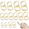 Trigger Finger Splints,14 PCS Oval 8 Finger Splint Oval thumb Splint Thumb Support Waterproof Finger Splints for Arthritis,Finger Stabilizer Brace Finger Protectors for Thumb Finger Arthritis Pain
