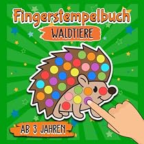 Fingermalbuch Für Kinder Ab 3 – Mit 40 Tieren & Schwarzen Seiten