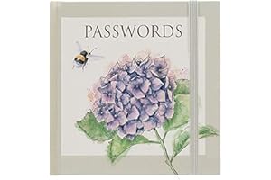 Wrendale Designs - Libro de contraseñas 'Hydrangea'