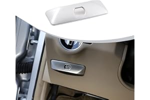 Diyucar ABS für Benz C Klasse W204 GLK Klasse 2008-2014, Abdeckung für elektronische Auto-Handbremse, Tastenverzierung, Aufkleber, Zubehör, Matt-Silber, Chrom