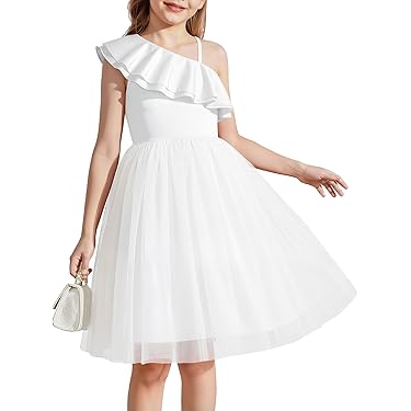 Elegante meisjesjurk voor casual bruiloften en feestjes met