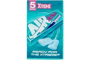 Vigorsol Air Action Xtreme, Gomma da Masticare al Gusto Menta, Senza Zucchero, Confenzione da 5 Stick