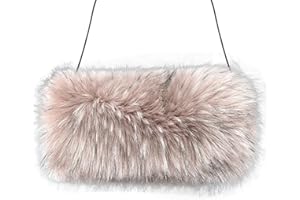 LICHENGTAI Kunstpelz Hand Muffs Damen Winter Plüsch Handwärmer Kunstfell Winter Muffs Armwärmer Kunstpelz Hand Muffs für Mädchen Frauen Männer