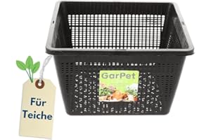 ‎GARPET Pflanzkörbe 23 x 23 cm Körbe Wasserpflanzen Teichpflanzkorb Pflanzkorb Teichpflanzen Pflanzkörbe Für Seerosen Wasserpflanzenkorb Teichkorb