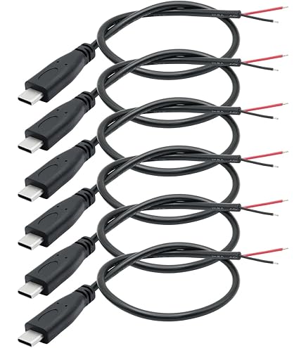 BerryBase USB-C Kabel Mit Offenem Kabelende – 1,0 M, Zur Stromversorgung & DIY-Projekte