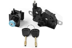 VHEUHZ Serrure de capot complète avec 2 clés Compatible avec Ford Transit Mk6 Mk7 4956236 YC1516B970AD 4124287 6C1A16D748AB 8T1A16700AA