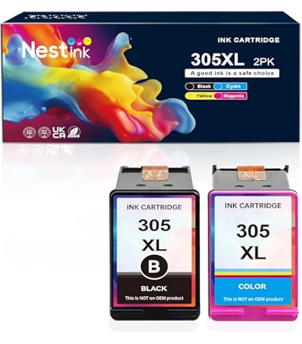 Ink Jungle Refilled 305XL Black & Colour Ink Cartridge For HP ENVY 6010 - View #2
