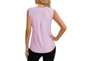 Dawnrole Workout Tank Top for Women Gym Athletic Sleeveless Yoga Shirt Crew Neck Tops