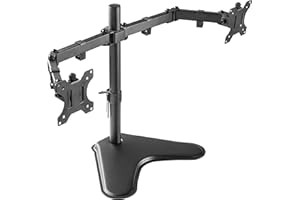 RICOO Supporto monitor scrivania TS7311 Girevole Inclinabile Schermi 13-27" (33-69 cm) Braccio schermo PC Staffa universale VESA 75 x 75 100 x 100