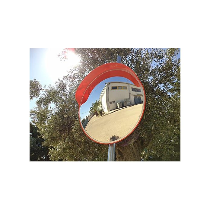 Miroir Routier Convexe 60cm ECM - Flexible Pour Sécurité Angles Morts Parkings Et Commerces