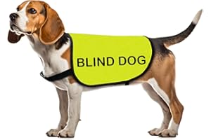ZUO BAO Blind Dog Jacket - Awareness Vest for Visually Impaired Dogs (Medium)