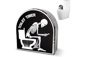 TOGETDREAM 5 Minuten Toilette Sanduhr Timer(Skelett Edition) Kreative Toilette Hocker Sanduhr Kinder Bürsten Timing Tool Hausgarten Home Decor Spielzeug lustige Geschenke für Männer/Papa/Vatertag/Geburtstags-Gag