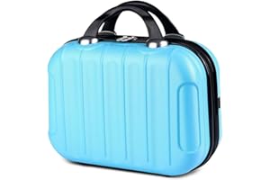 Balakaka Neceser de Viaje Rigido 10L, 14 Pulgadas Neceser de Viaje con Asa y Cintas Elásticas de Sujeción, Impermeable ABS Estuche Maquillaje Mujer Se Puede Colgar en el Equipaje