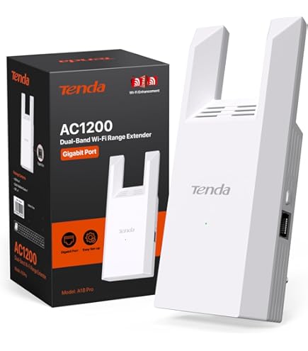 Zoeyzoey WLAN Verstärker 1200Mbit/s - Dualband 2,4 + 5 GHz Mit LAN Port & WPS