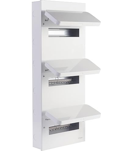 50-Pack ABS Electrical Panel Slot Covers – White Blank Fillers For Fuse Boxes & Breaker Panels, Fits Standard 1P/2P Modular Grids
