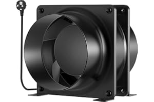 HG Power cichy wentylator kanałowy, mieszany przepływ, wentylacja na strychy, otwory wentylacyjne, do uprawy namiotów, piwnic (średnica 100 mm)