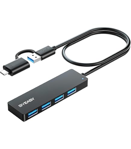 BYEASY USB C Hub, 7IN1 Docking Station, 4K HDMI, 100W PD