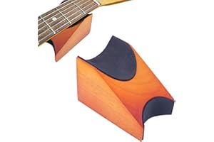 Pove Guitar Neck Rest Support Pillow - Premium Cleaning and Care for String Instruments (Ruddy Brown-A)