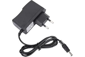 COSIKI 9V Netzteil, Netzteil 9V, Kurzschlussschutz Netzadapter 9V Netzadapter-Eingang für elektrische Tastaturen mit Pedalen, Digitalpiano 9V Dc Netzteil 9V Batterie Anschluss