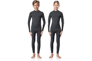Risalti Maglia Termica Bambino Bambina e Calzamaglia Energy - Tuta Termica Bambino Unisex, Intimo Traspirante Senza Cuciture, Lupetto e Leggings Elasticizzati, Sci, Calcio, Ciclismo - Made in Italy