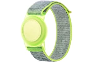 TOLENRE Cinturino in nylon per bambini, cinturino in morbido silicone, cinturino GPS Tracker (Giallo)