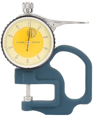 Spessimetro Meccanico QUARKZMAN, Gamma 0-20 Mm, Precisione 0.01 Mm, Per Misurare Metallo, Plastica, Cartone