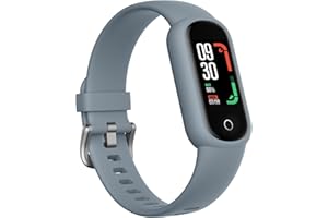 TOOBUR Smartwatch Reloj Inteligente Muje Hombre Impermeable IP68 Pulsera Actividad con Pulsómetro, Oxímetro(SpO2), Podómetro, Monitor Sueño, Notificación de Mensajes 14 Deportes para Android iOS