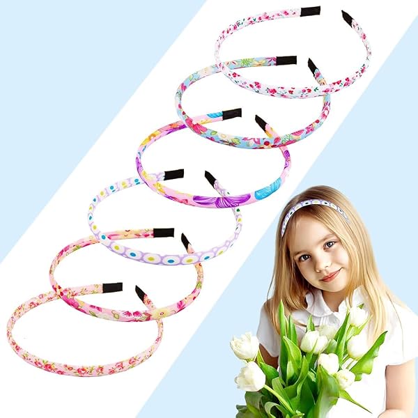 6 Bunte Glitzer-Stirnbänder Für Mädchen & Frauen – Rutschfest & Niedlich