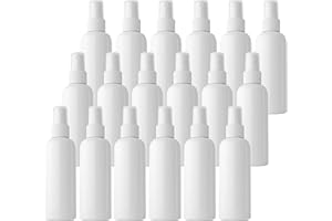 TIANZD 24 Pezzi 100 ml Bottiglie Spray bianco Vuote in Plastica con Pompa bianco Fine Nebbia Flacone Spray per Cosmetica Acqua Profumo Alcol da Viaggio Riempibile