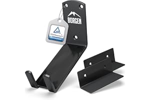 ‎BORGEN Borgen Wandhalterung Pedalhalterung für E-Bike, Mountainbike, Citybike: Wandmontage mit Halterung und Wandschutzpads (Schwarz)