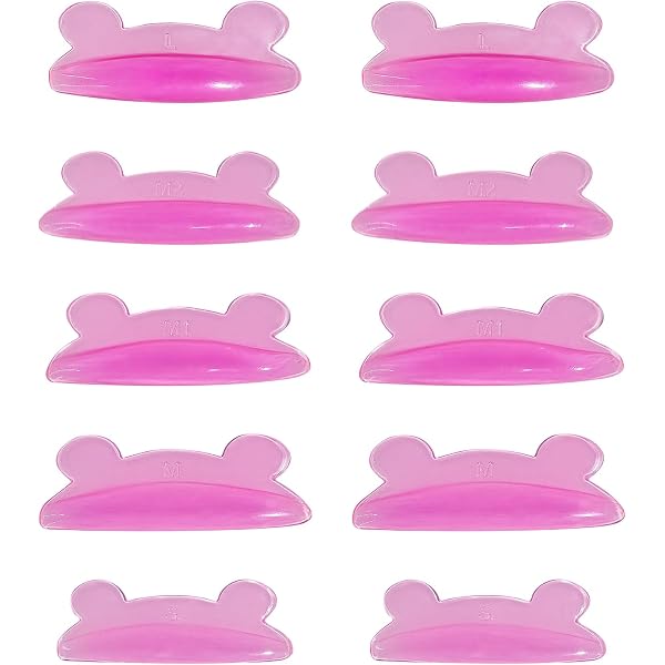 ZEYIYER Lash Lift Pads Set – 48 Stück, Wiederverwendbar (S, M, L), Rosafarbene Silikon-Pads Für Wimpernlifting