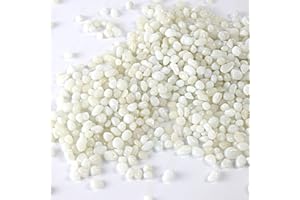 XIZHI - Arena de Grava Natural Decorada para Acuario de 1 Libra para Peces, Tortugas, Paisaje Inferior o macetas, decoración de jardín（Blanco）