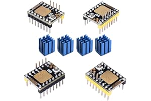 HONBEANIFY KINGPRINT TMC2130 V3.0 Schrittmotor StepStick Silent Silent Drive mit Kühlkörper für 3D-Drucker-Steuerungsplatine 4st (DIY)
