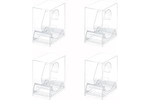 Lansls Présentoir à Montre En Acrylique Transparent 4 Pcs Porte Montre Vitrine Support De Présentoir Pour Montre Bracelet Pour Les Femmes Hommes à La Maison Ou En Magasin Utilisez Transparent